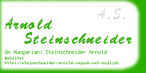 arnold steinschneider business card